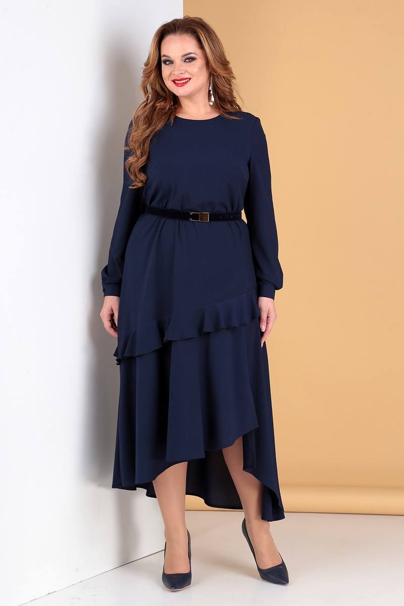 Платья Liona Style 722 темно-синий