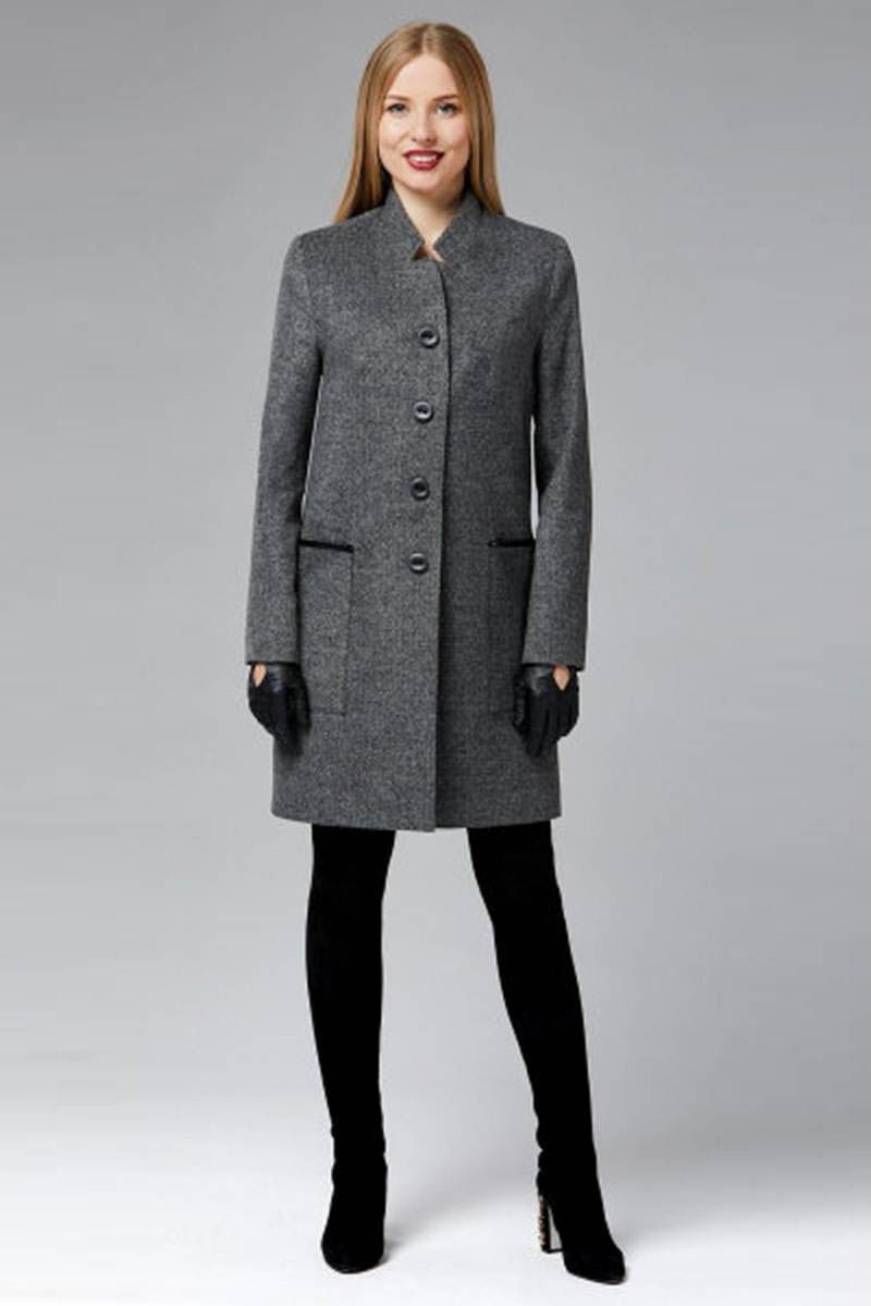 Женское пальто Arisha 8057 серый