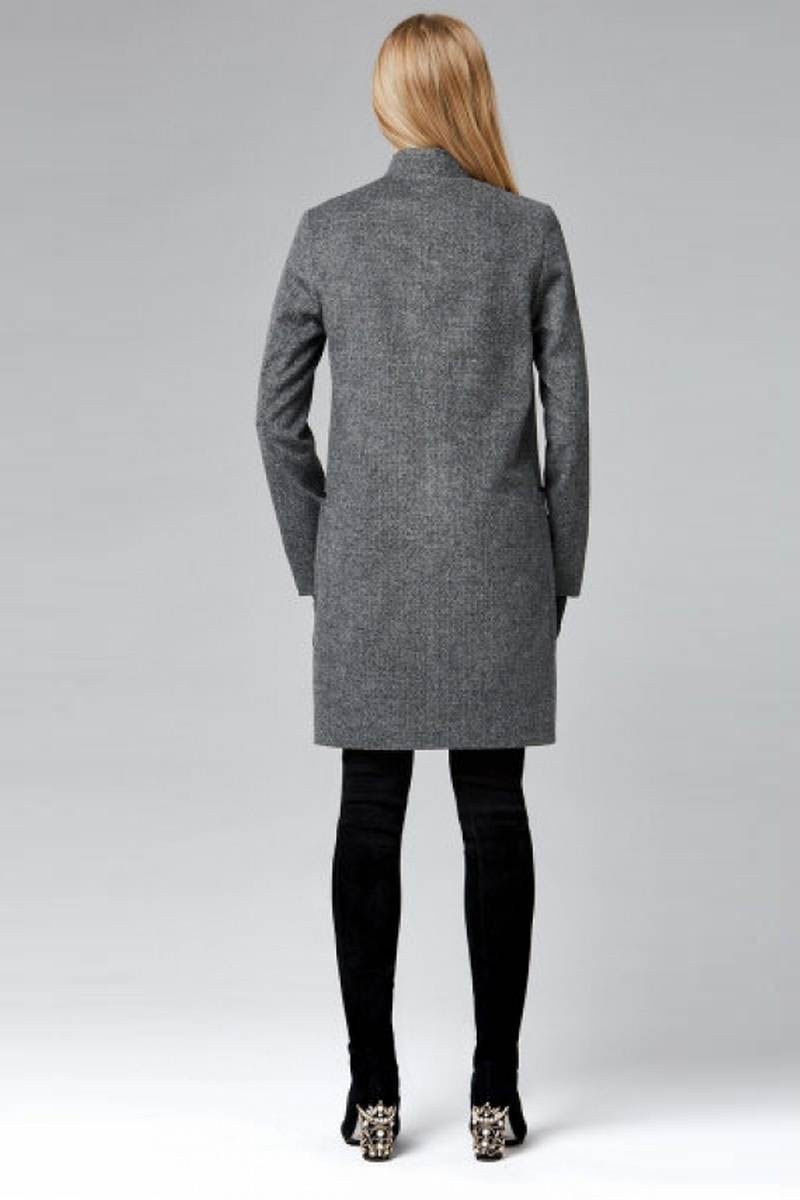 Женское пальто Arisha 8057 серый