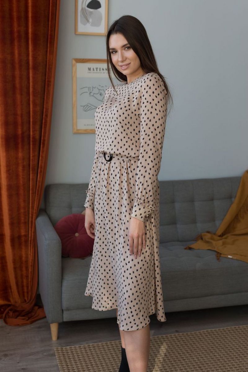 Платье с поясом MILA ROSH 1100-1
