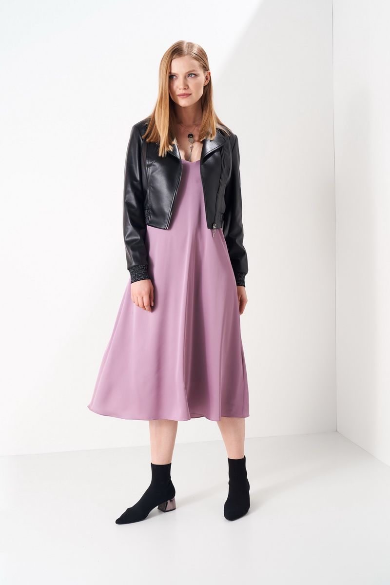 Женский комплект с курткой Prestige 3805/170 черный-фиолет