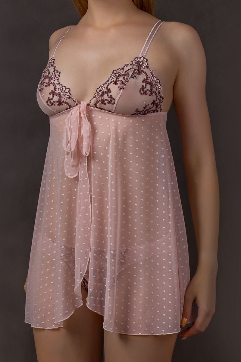Ночные сорочки Verally 307-2 цветочно-розовый
