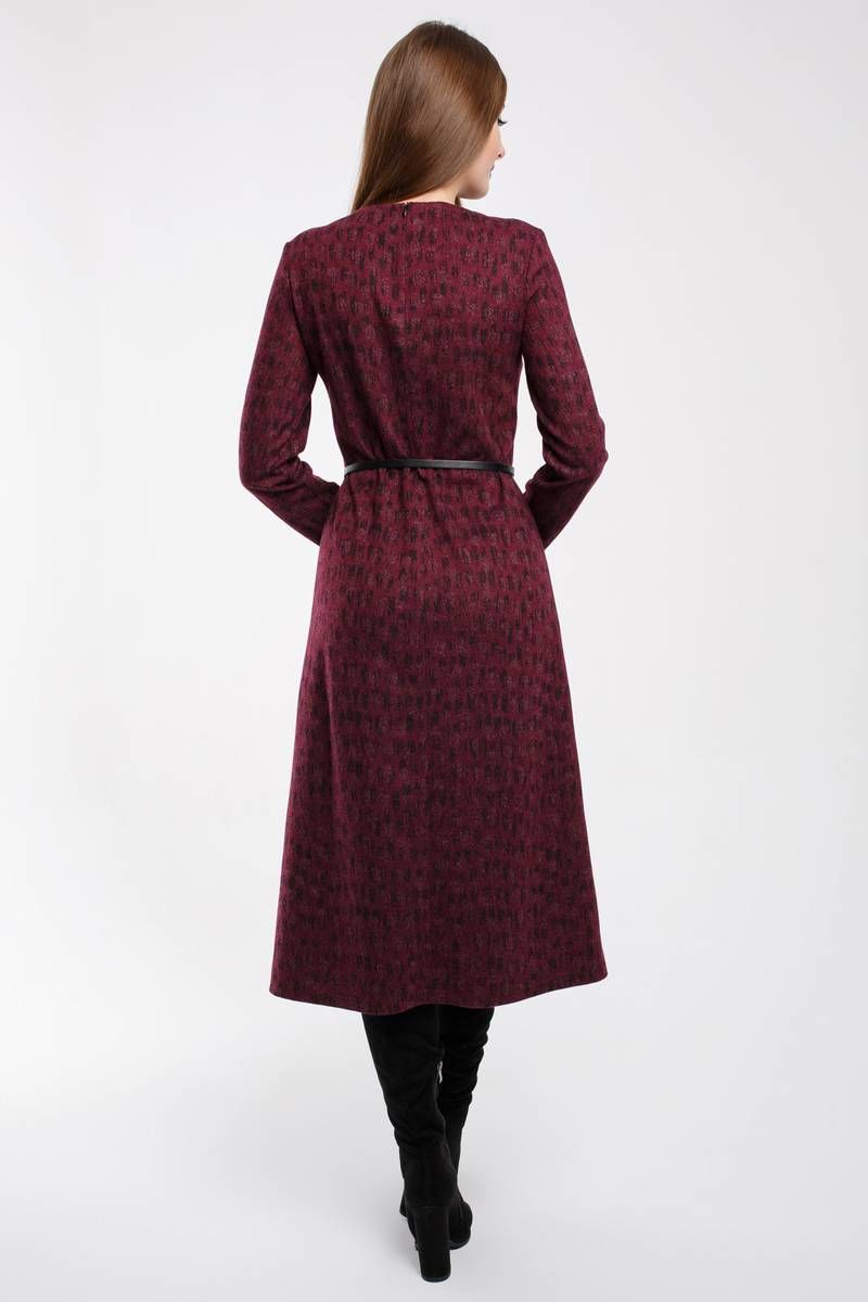 Платье Madech 195341 бордовый,черный