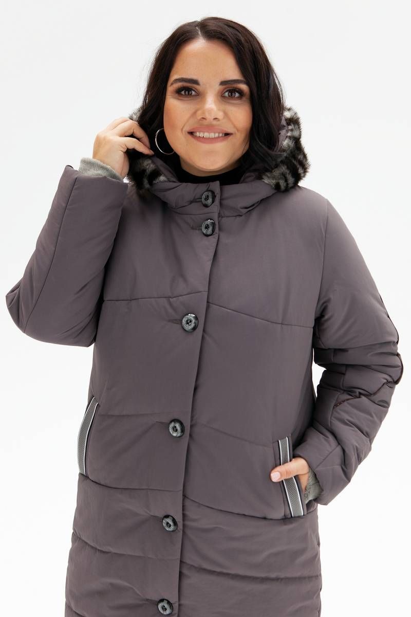 Женское пальто Bugalux 913 170-серый