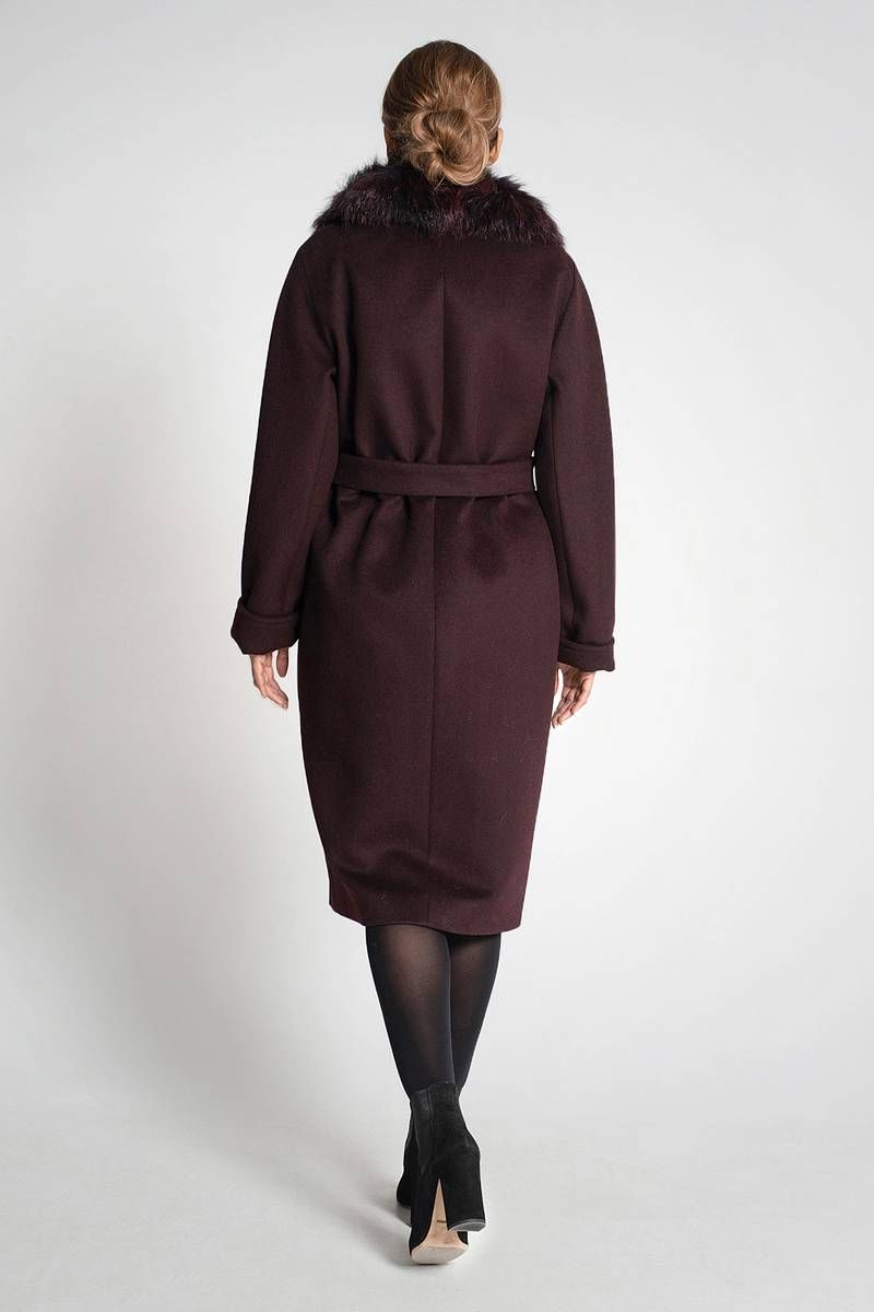 Женское пальто Gotti 175-9м бордовый