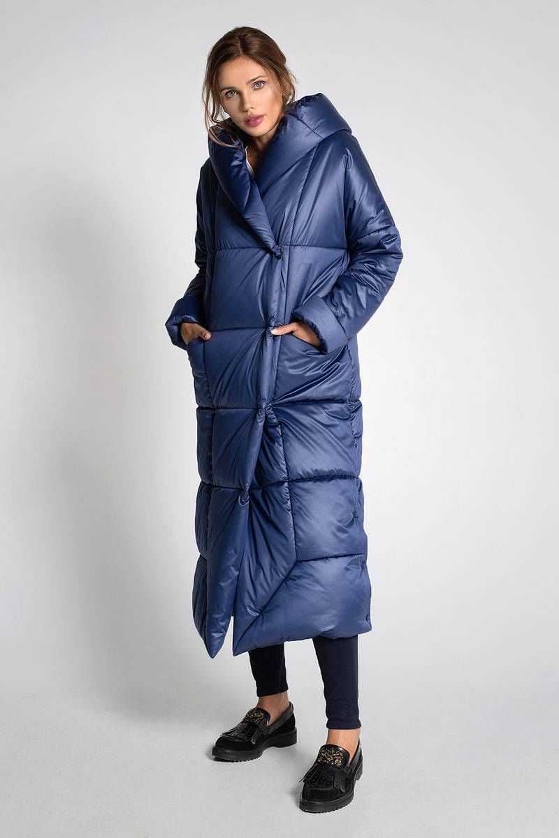 Женское пальто Gotti 410-1у синий