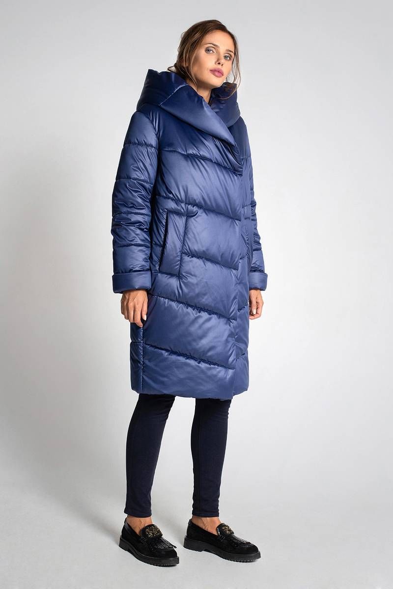 Женское пальто Gotti 412-1у синий