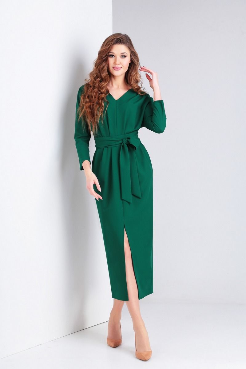 Платье Милора-стиль 759 зелёный