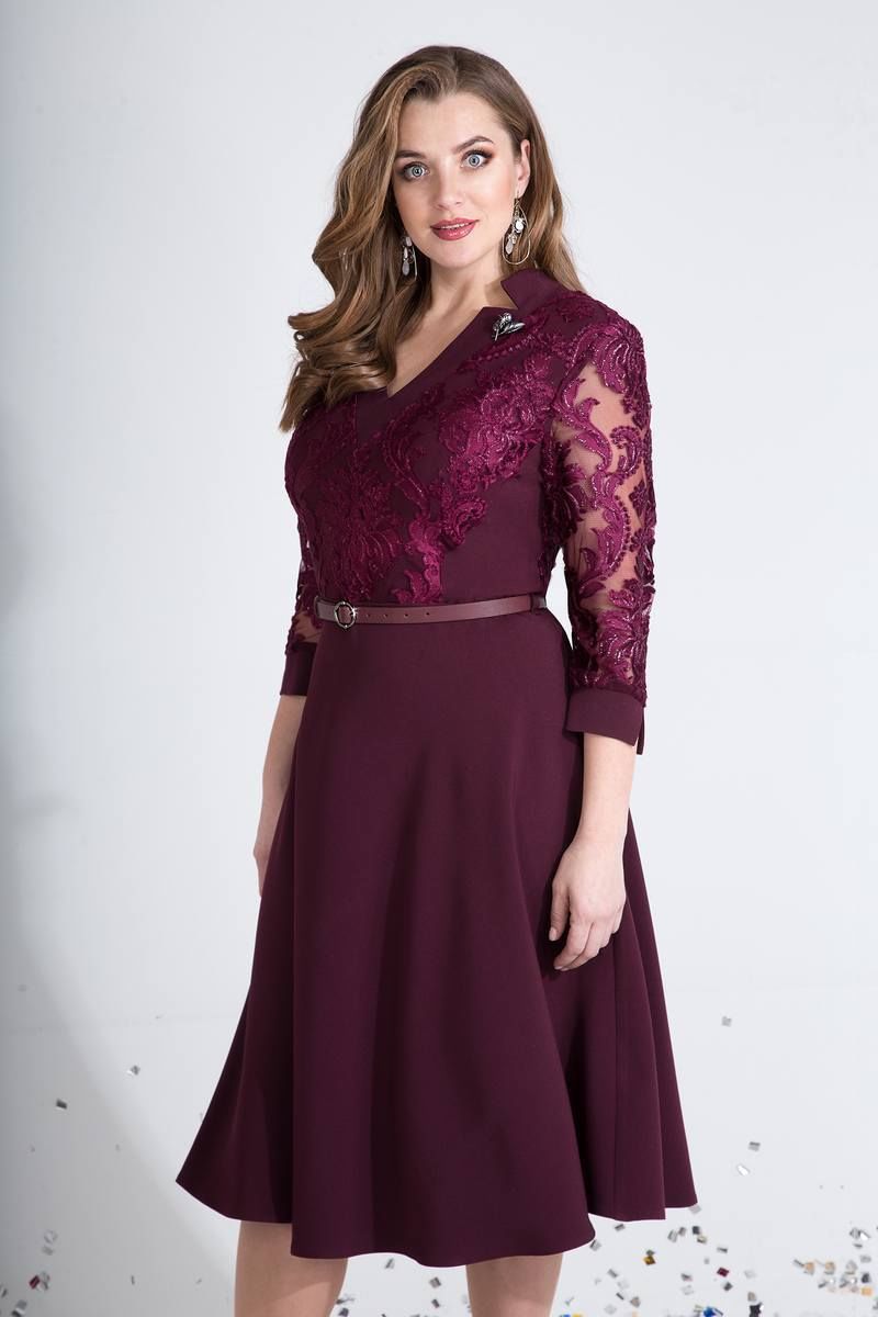 Платье Liliana 783 пурпурный