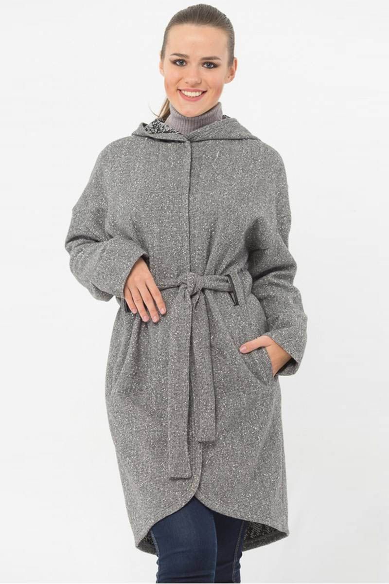 Женское пальто Arisha 8067 серый