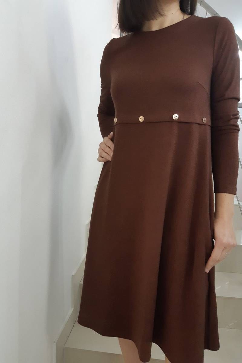 Платье Achosa 2658 коричневый