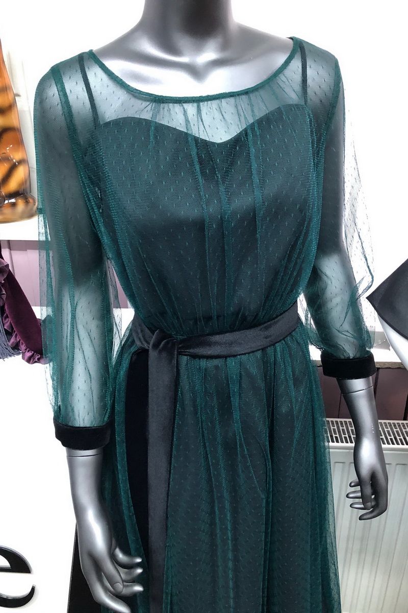 Платье Prestige 3561/170 черный-зеленый