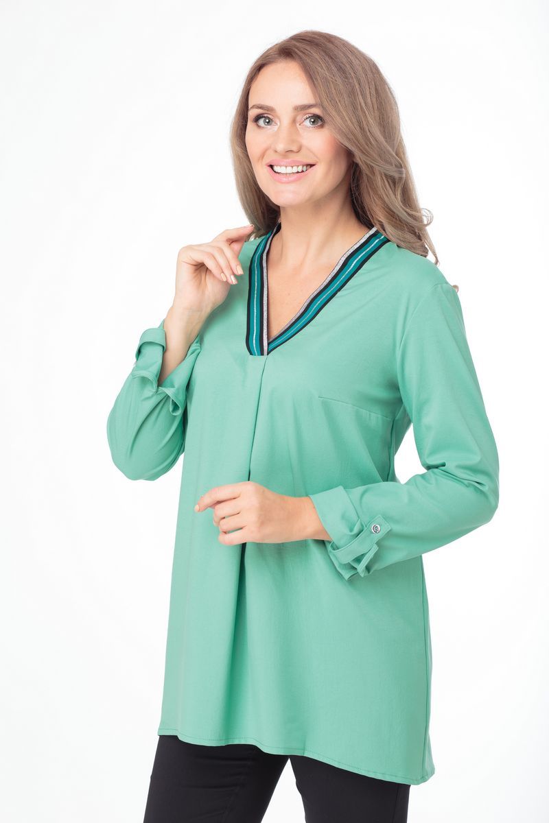 Блузы Anelli 479 зеленый