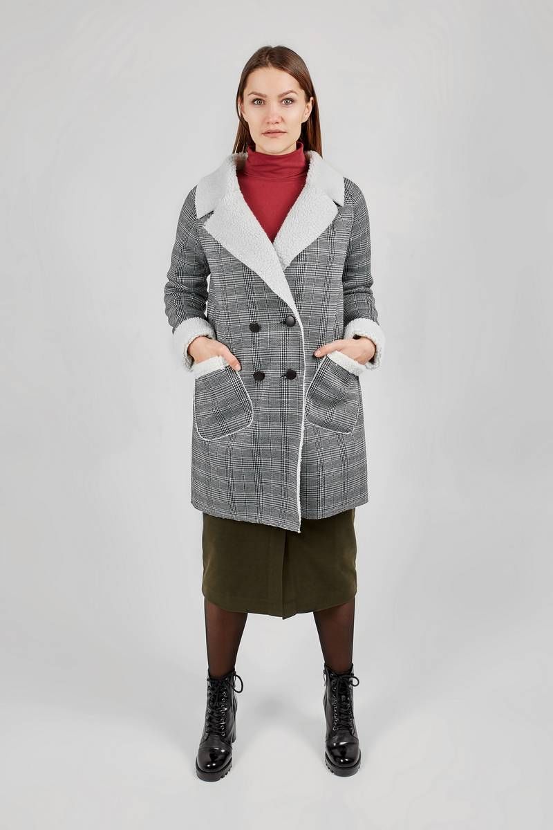Женское пальто Legend Style G-010 серый