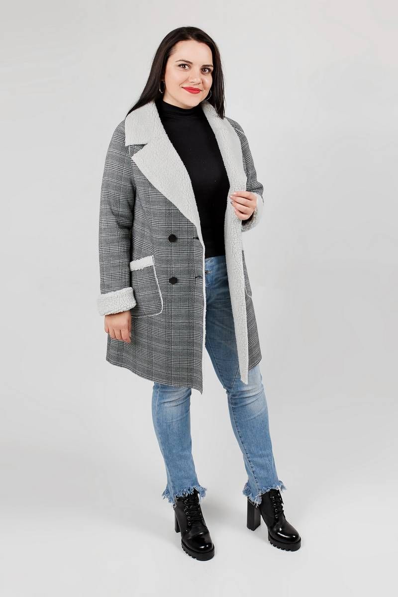 Женское пальто Legend Style G-010 серый