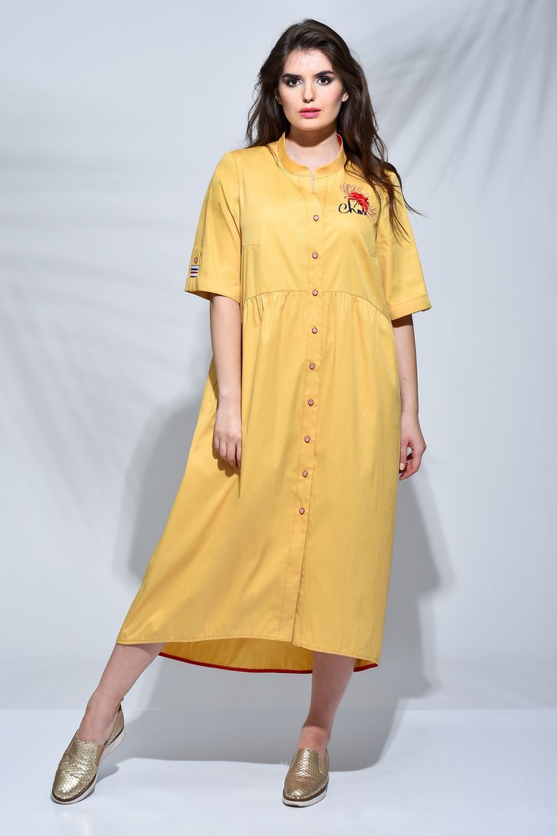 Платье Faufilure С640 желтый