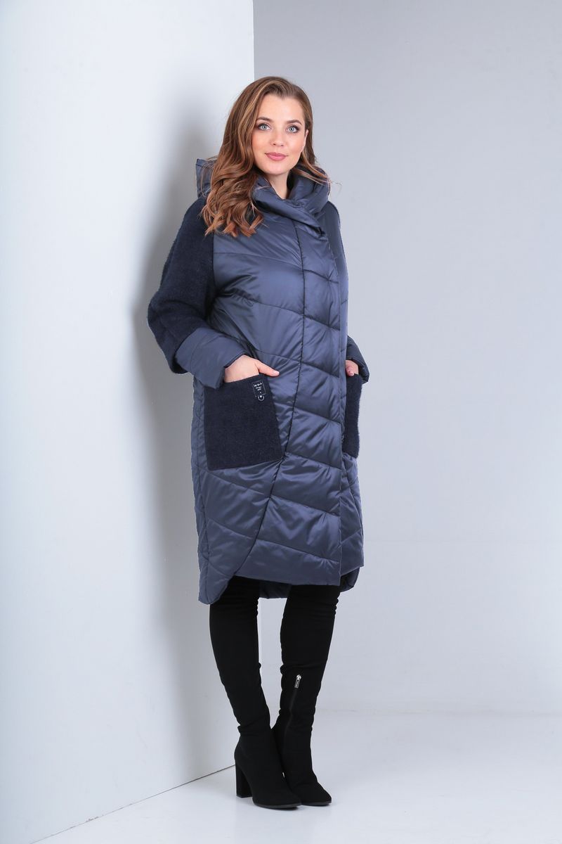 Женское пальто Диомант 1482 индиго