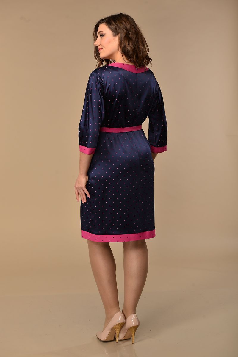 Платье Lady Style Classic 927 т-синий_розовый