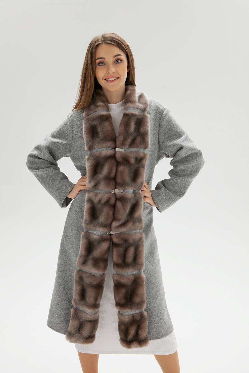 Женское пальто Bugalux 955 170-серый