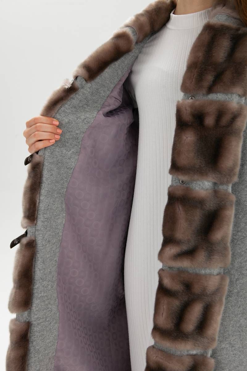 Женское пальто Bugalux 955 170-серый