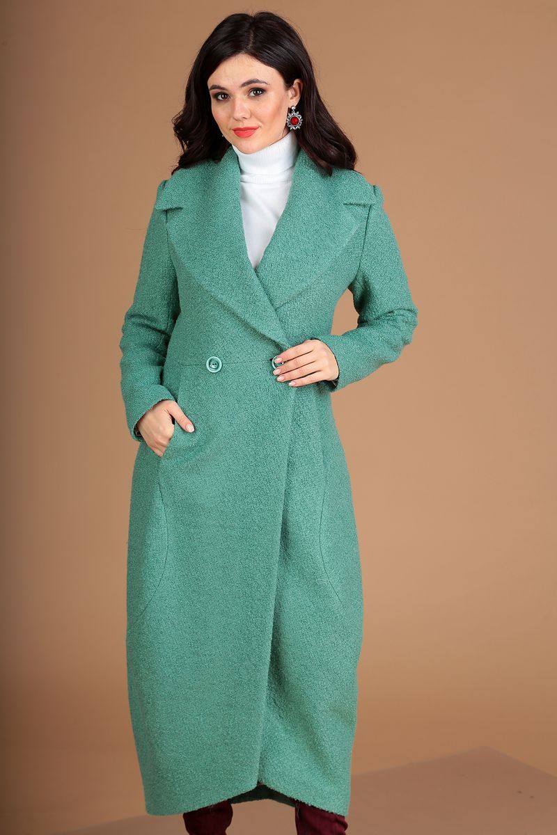 Женское пальто Мода Юрс 2519 ментол