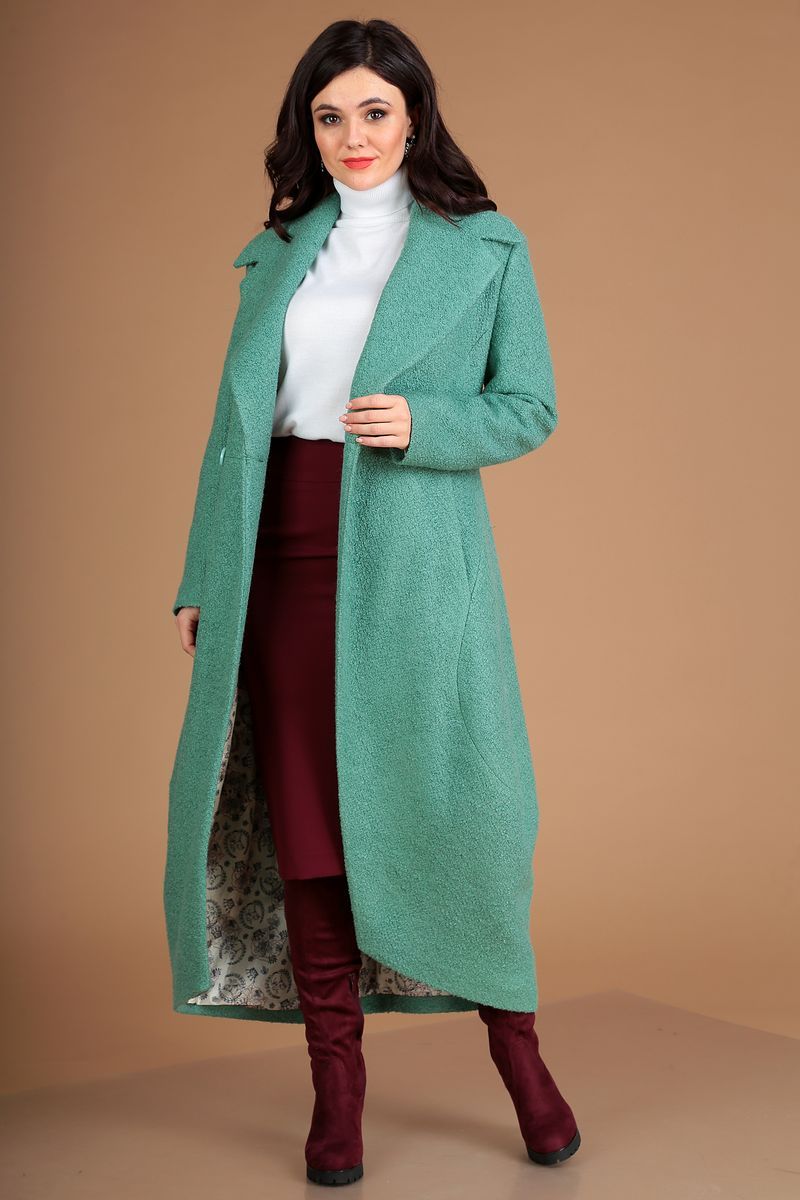 Женское пальто Мода Юрс 2519 ментол