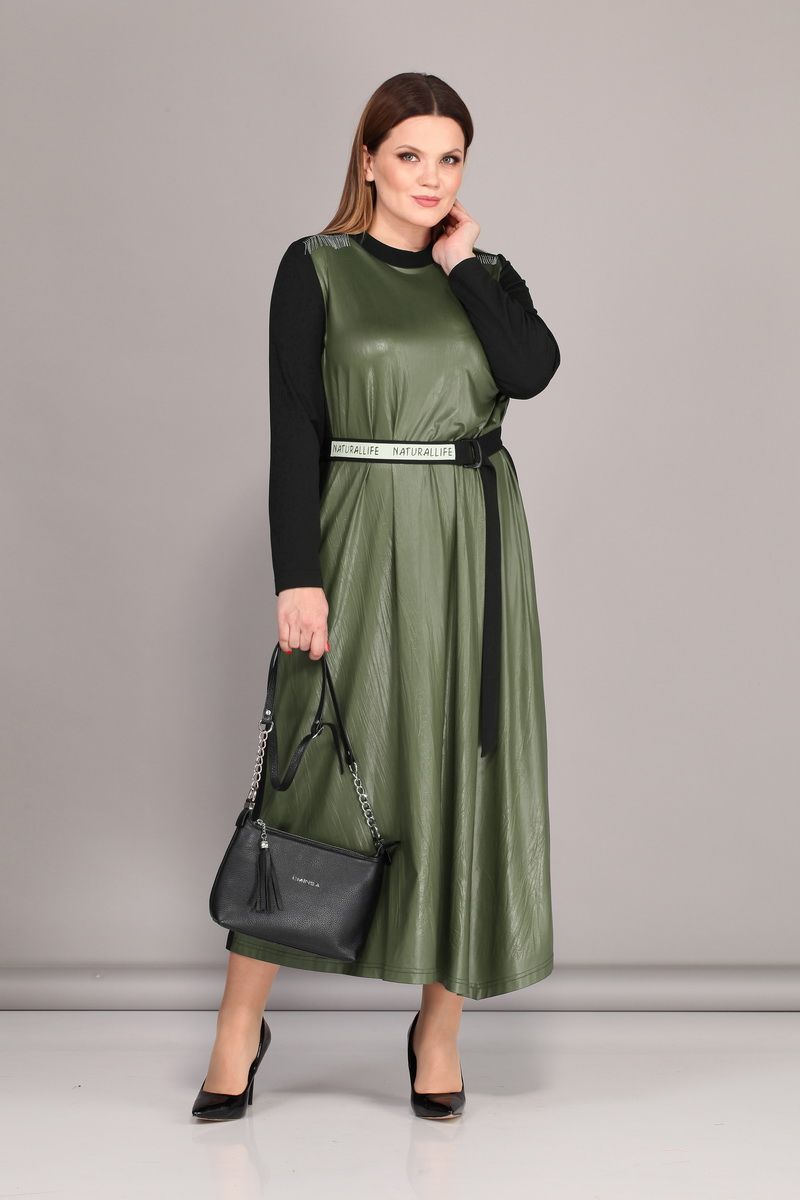 Платья Lady Secret 3629 зеленый+черный