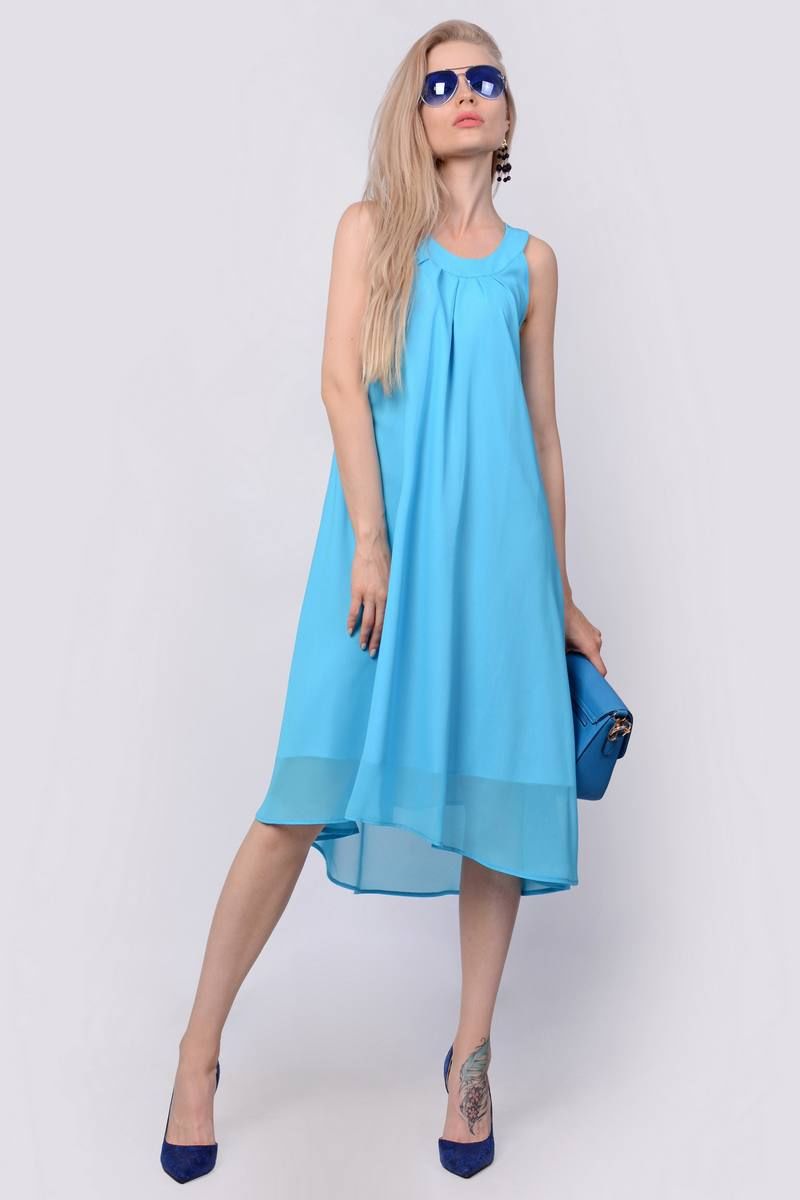 Платья Patriciа C14237 голубой