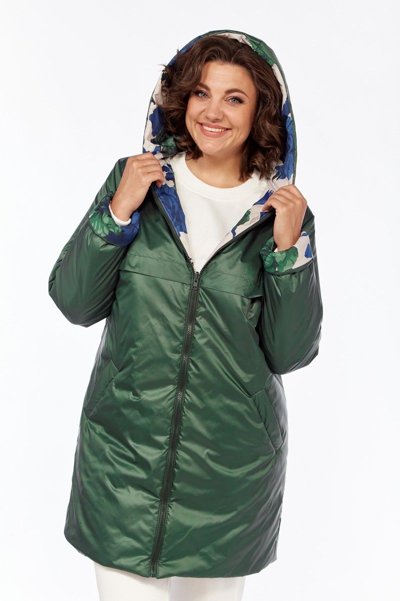 Женская куртка Диомант 1849 зеленый