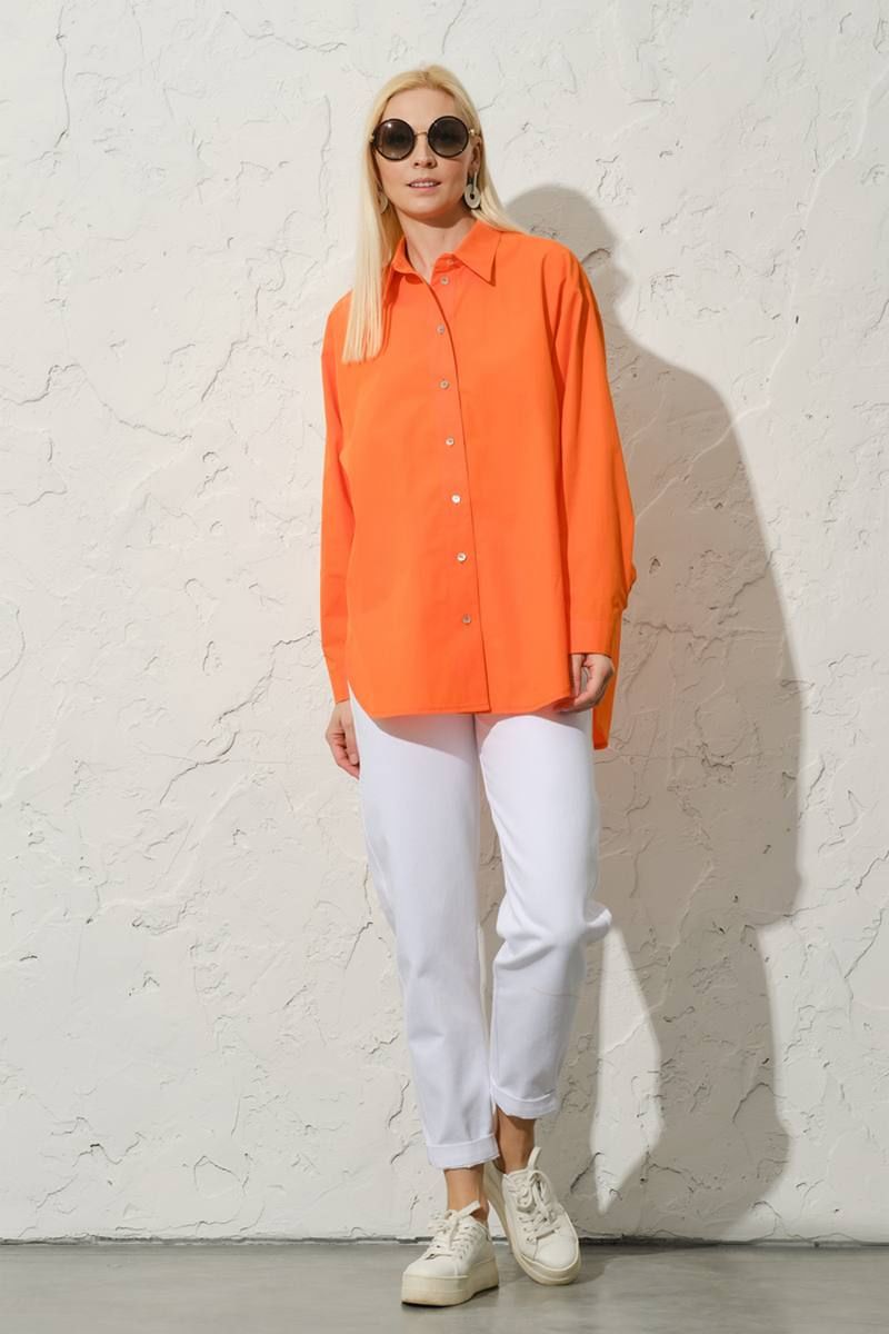 Рубашки Achosa 1422 оранжевый
