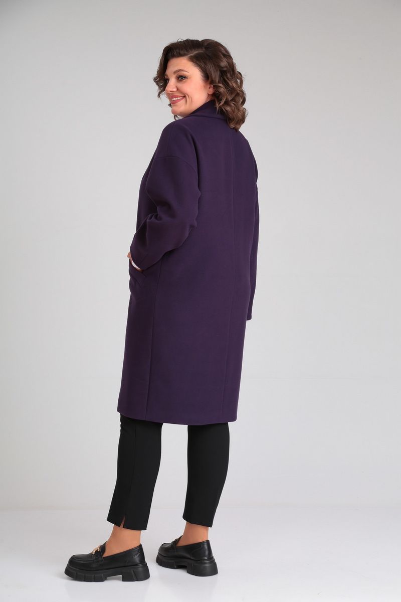 Женское пальто Mubliz 082 баклажан