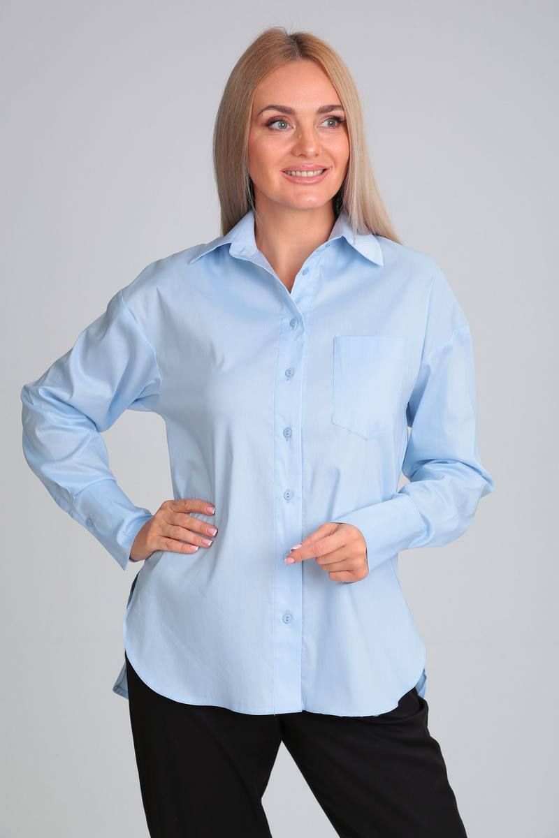 Рубашки FloVia 2602 голубой