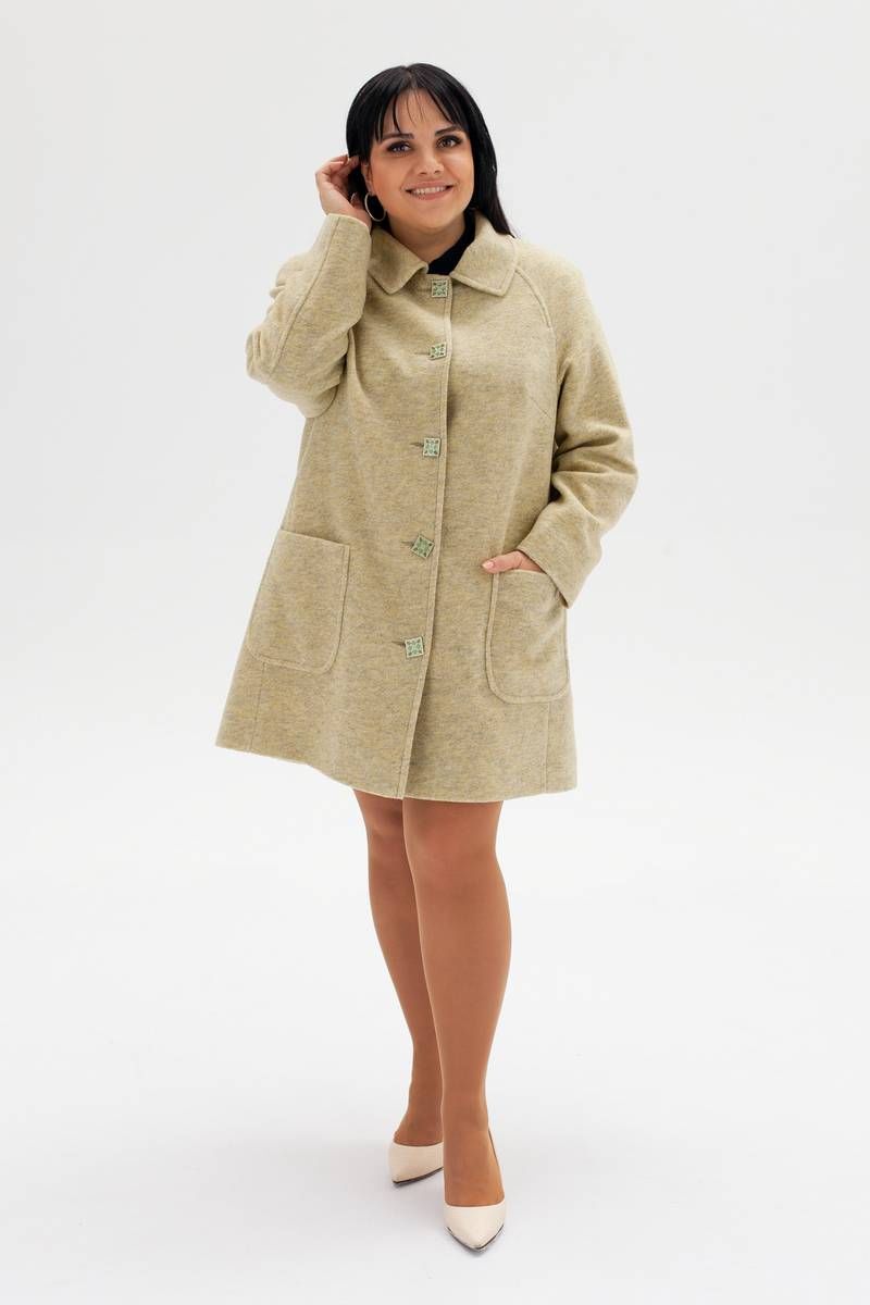 Женское пальто Bugalux 442 164-горчица