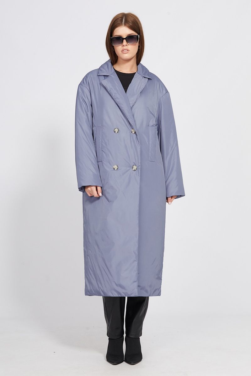 Женское пальто EOLA 2441 серо-голубой