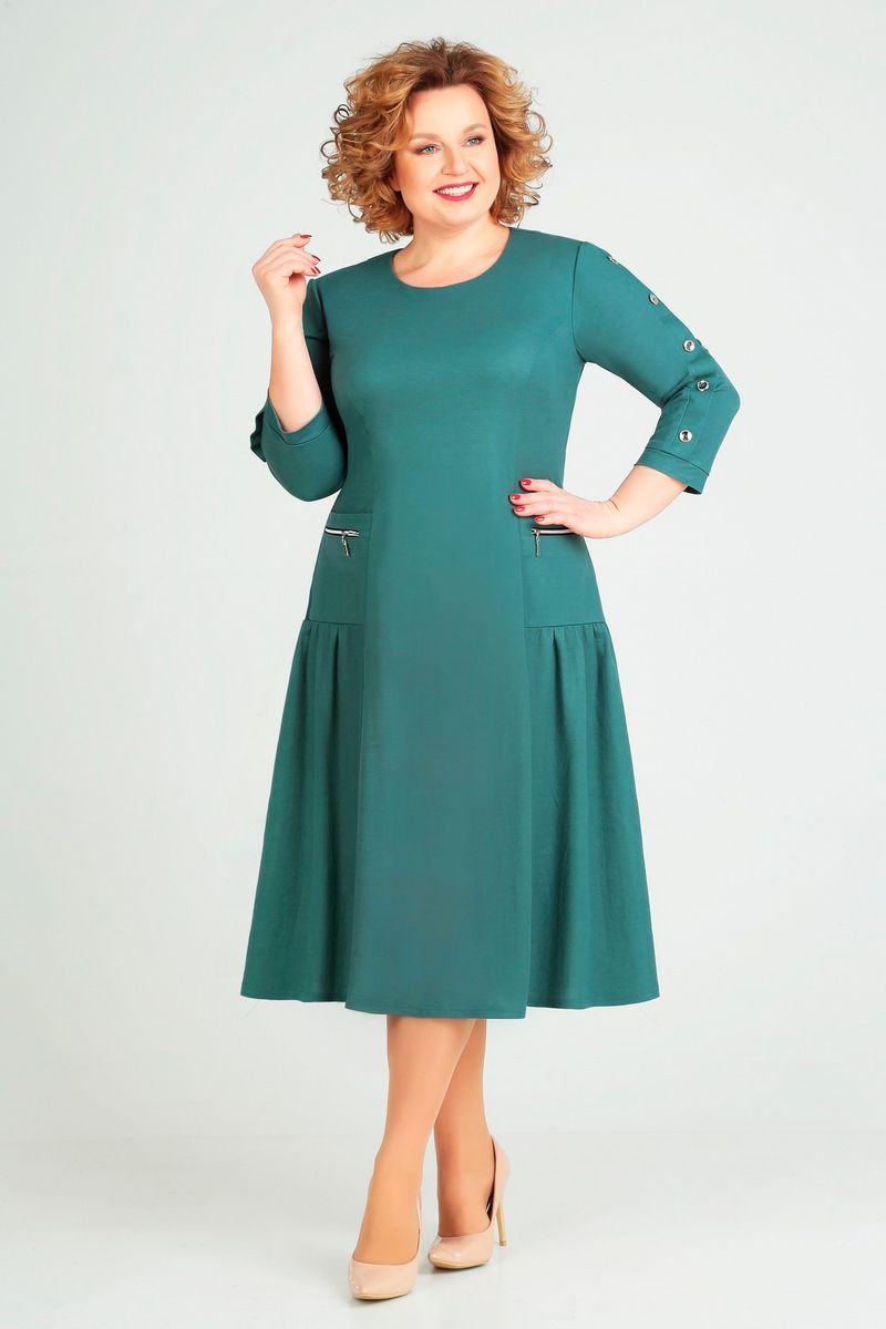 Платье Асолия 2464 зеленый