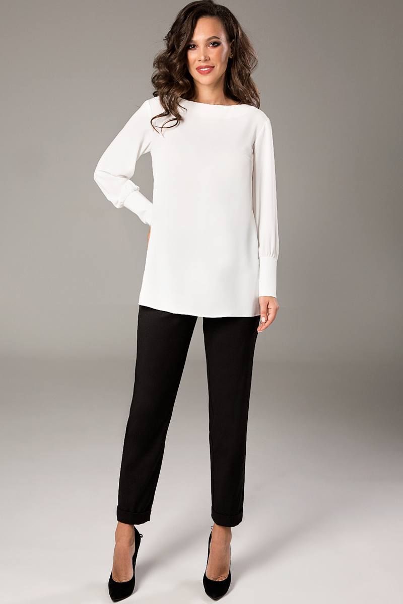 Блузы Teffi Style L-1470 молочный