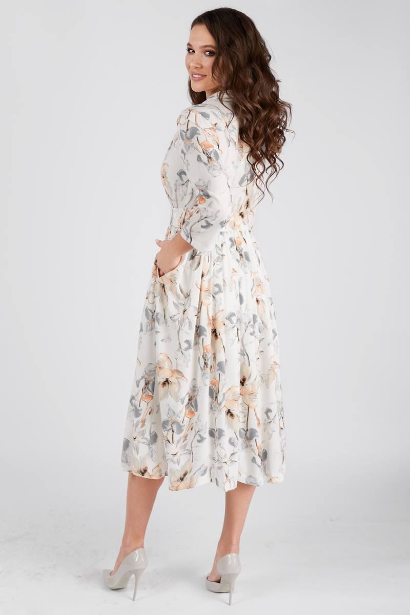 Платье Teffi Style L-1425/1 охра