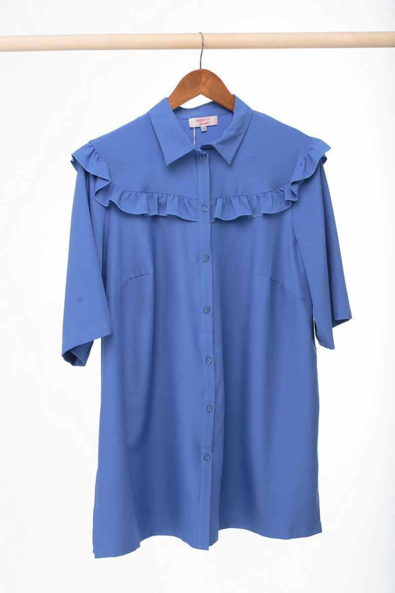 Блузы Anelli 480 синий
