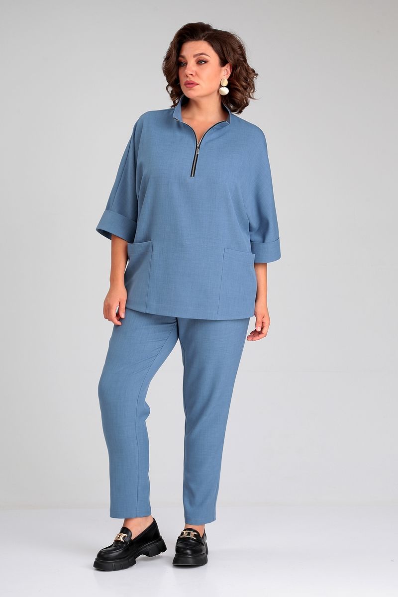 Брючный комплект Liona Style 862 голубой
