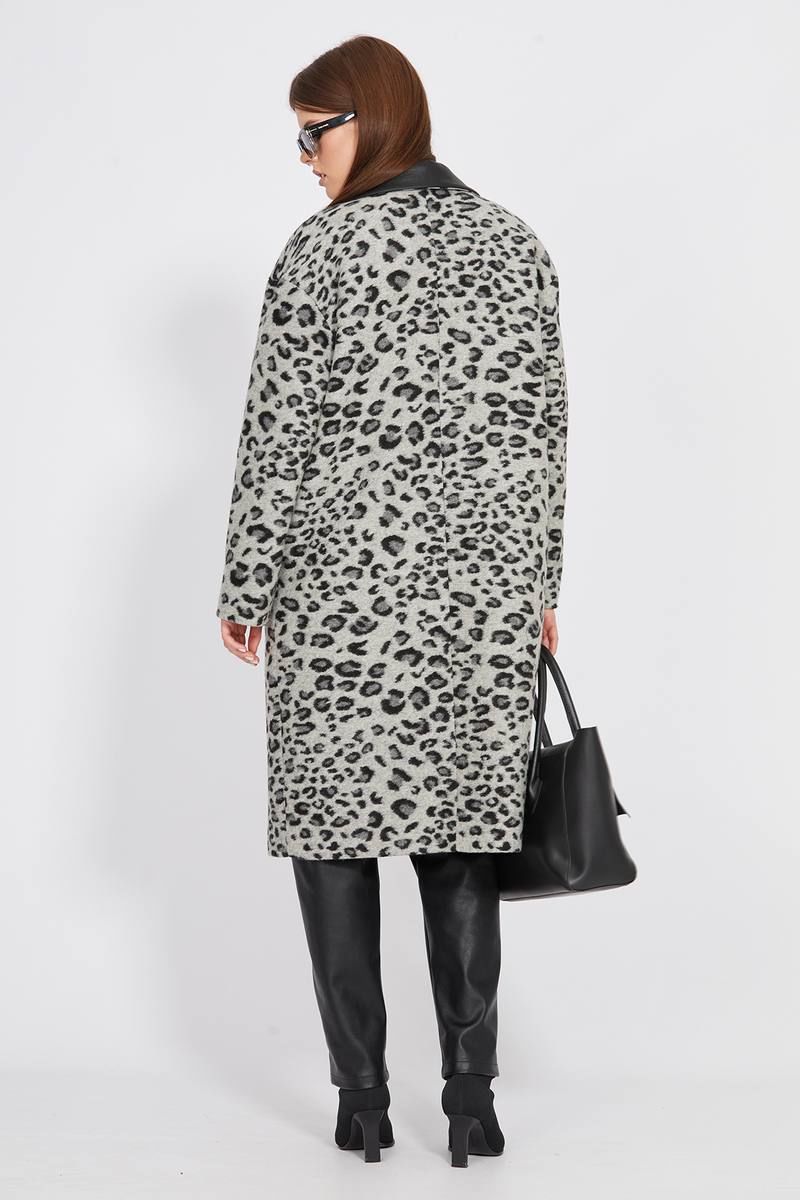 Женское пальто EOLA 2448 серый_леопард
