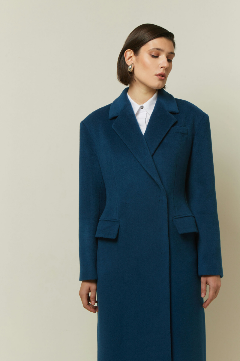 Женское пальто Elema 1-09-164 индиго