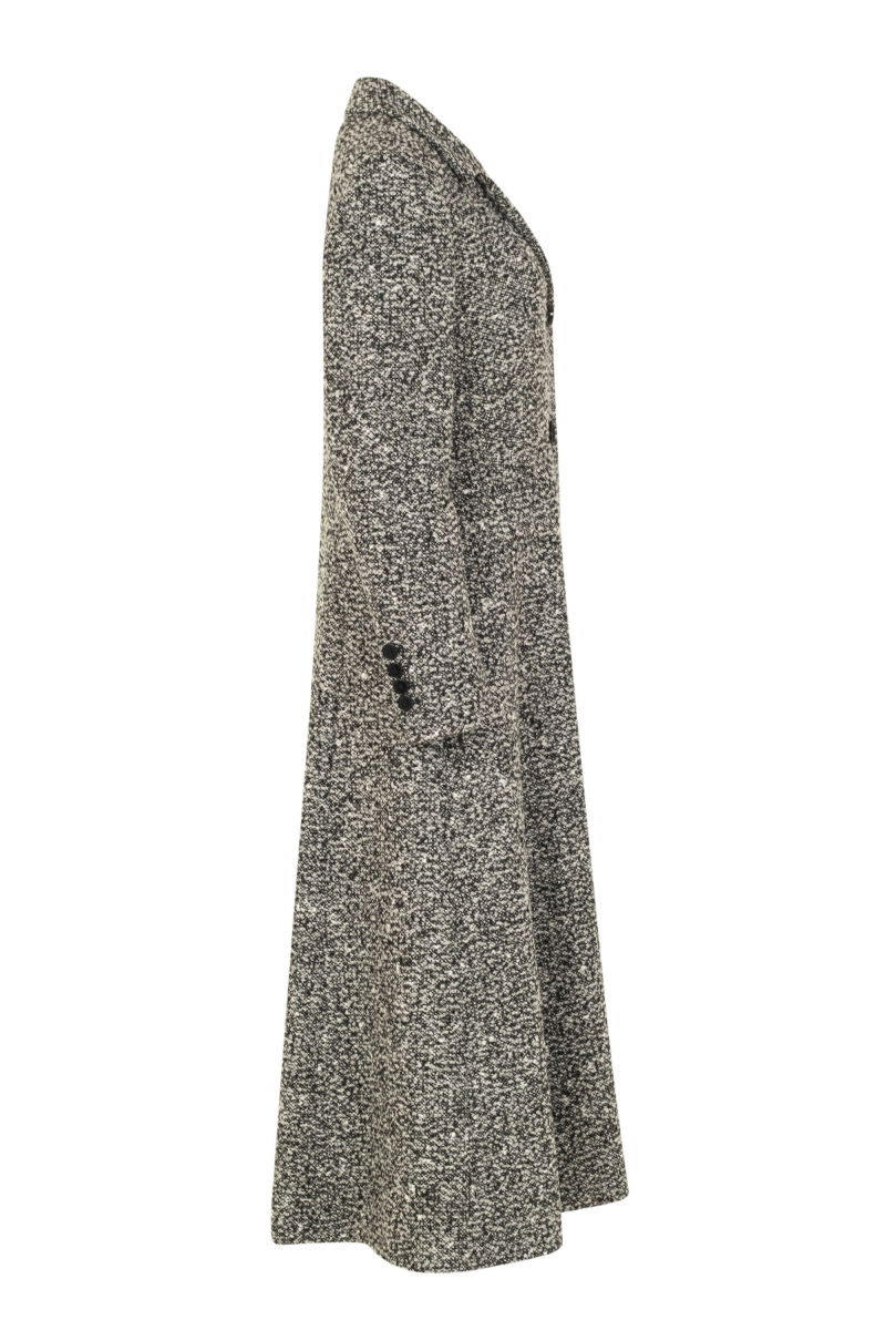 Женское пальто Elema 1-12798-1-164 чёрно-белый