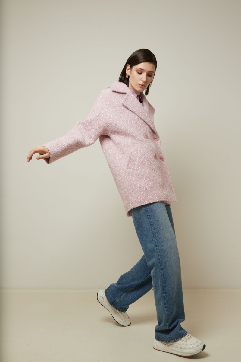 Женское пальто Elema 1-12813-1-164 розовый