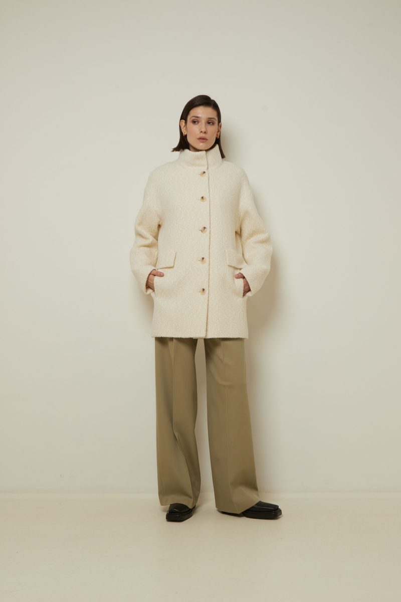 Женское пальто Elema 1-12815-1-164 белый