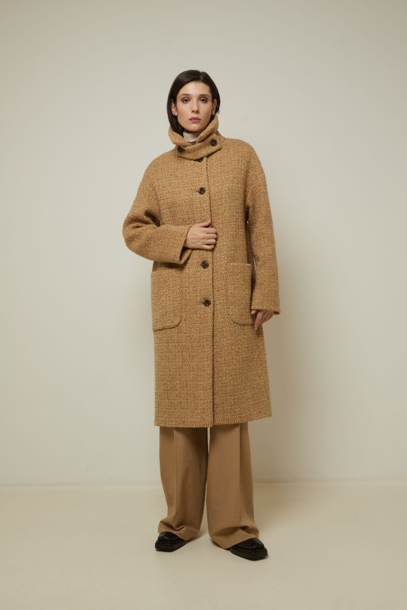 Женское пальто Elema 1-12902-1-164 верблюд
