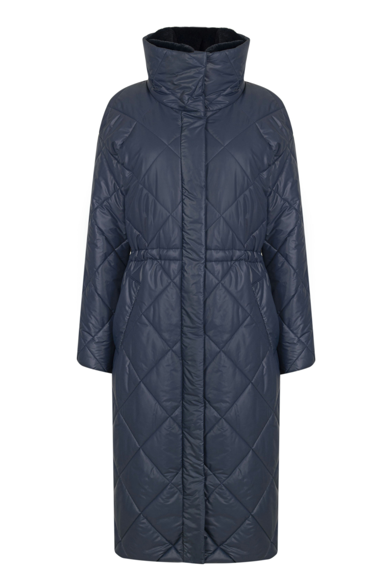 Женское пальто Elema 5S-12411-1-164 тёмно-синий