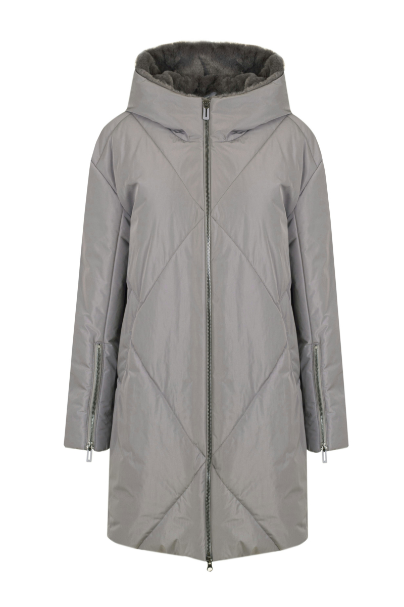 Женское пальто Elema 5S-13035-1-170 серый