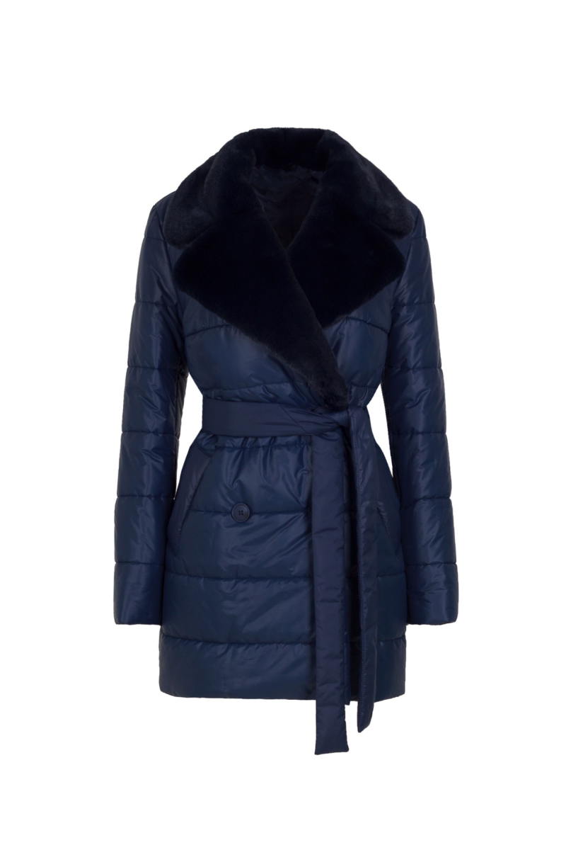 Женское пальто Elema 5S-13037-1-170 тёмно-синий