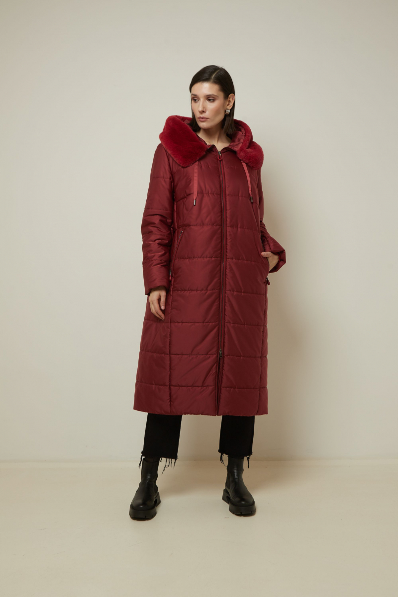 Женское пальто Elema 5S-13062-1-164 красный