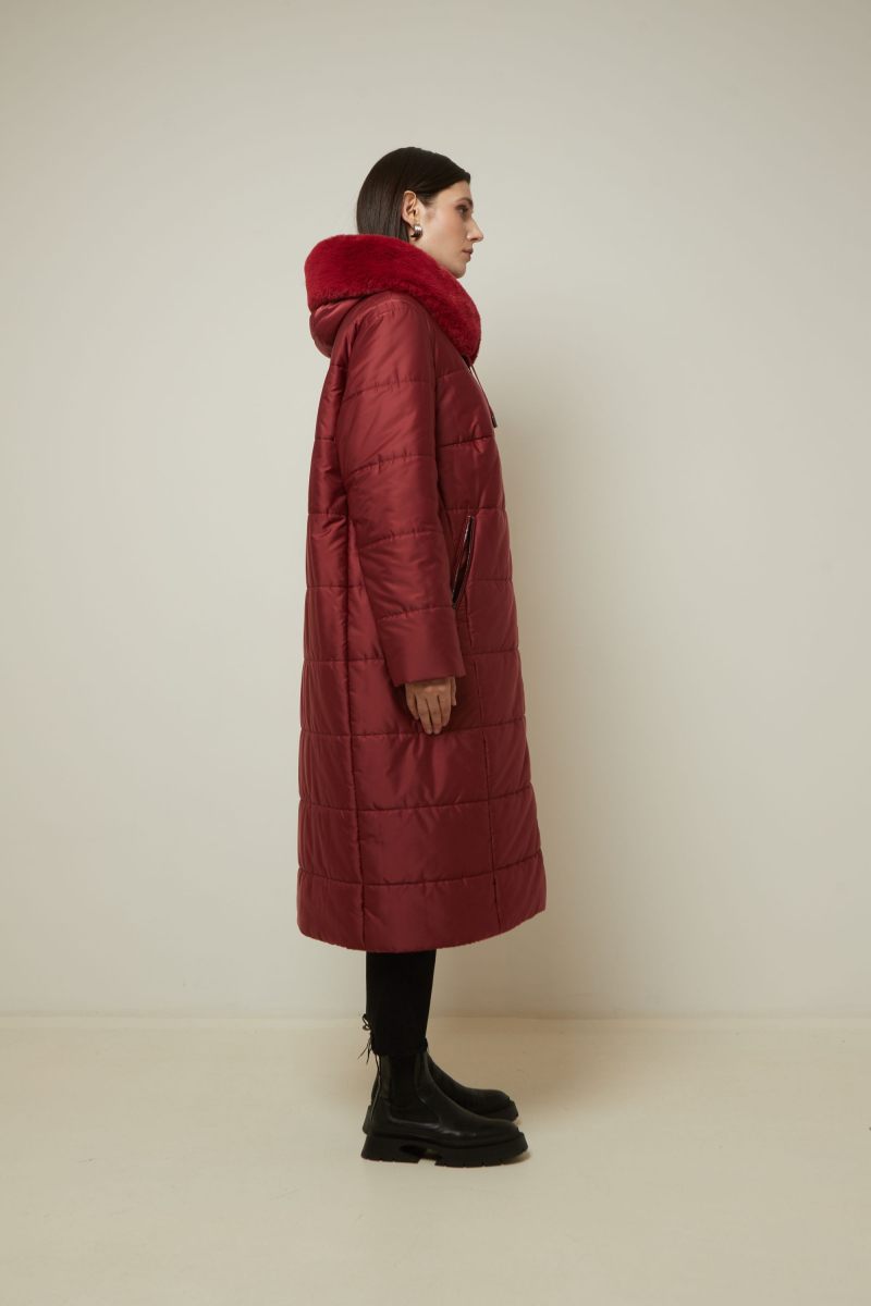 Женское пальто Elema 5S-13062-1-170 красный